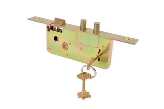 CERRADURA J01 DE SEGURIDAD CON FRENTE LATONADO (IZQ)